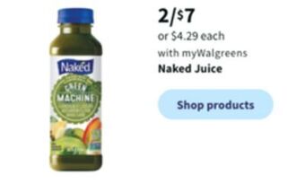 Walgreens Naked juice offer