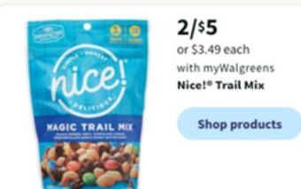 Walgreens Nice! trail mix offer