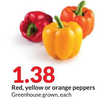 Hy-Vee Red, yellow or orange peppers offer