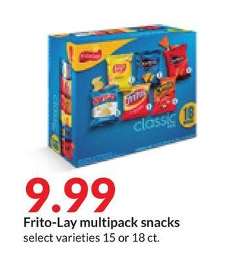 Hy-Vee Frito-lay multipack snacks offer