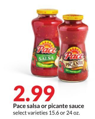 Hy-Vee Pace salsa or picante sauce offer
