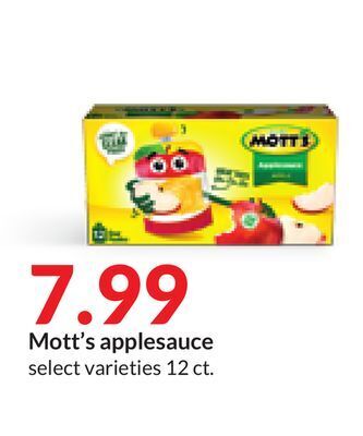 Hy-Vee Mott's applesauce offer