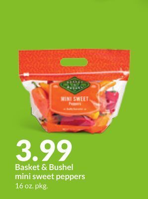 Hy-Vee Basket & bushel mini sweet peppers offer