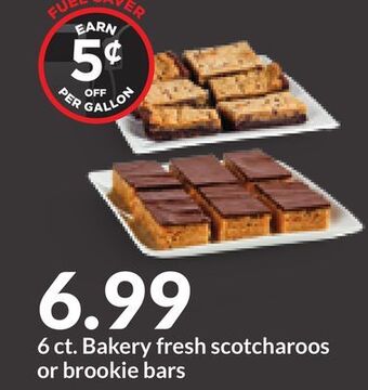 Hy-Vee 6 ct. bakery fresh scotcharoos or brookie bars offer