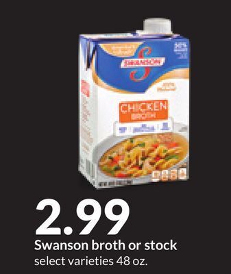 Hy-Vee Swanson broth or stock offer