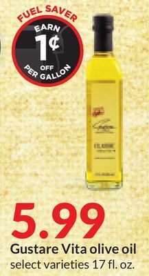 Hy-Vee Gustare vita olive oil offer