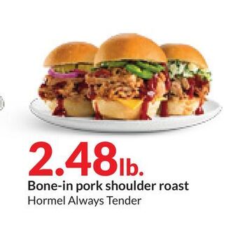 Hy-Vee Bone-in pork shoulder roast offer