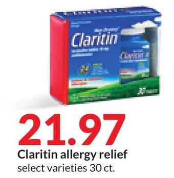 Hy-Vee Claritin allergy relief offer