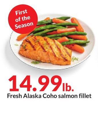 Hy-Vee Fresh alaska coho salmon fillet offer