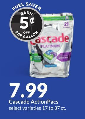 Hy-Vee Cascade actionpacs offer