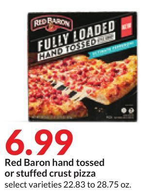 Hy-Vee Red baron hand tossed or stuffed crust pizza offer