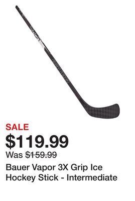 Dick's Sporting Goods Bauer vapor 3x grip ice hockey stick - intermediate offer