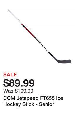 Dick's Sporting Goods Ccm jetspeed ft655 ice hockey stick - senior offer