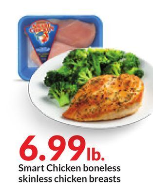 Hy-Vee Smart chicken boneless skinless chicken breasts offer
