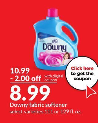 Hy-Vee Downy fabric softener offer