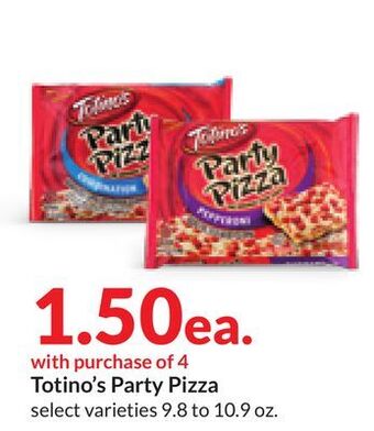 Hy-Vee Totino's party pizza offer