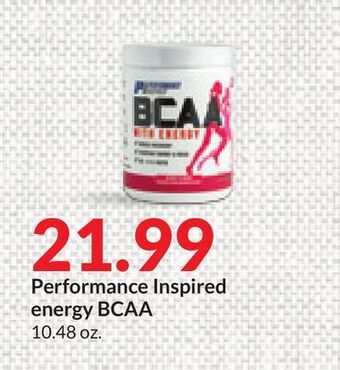 Hy-Vee Performance inspired energy bcaa offer