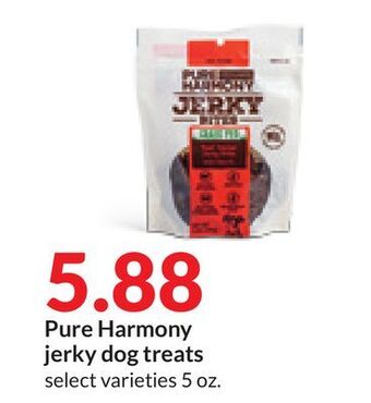 Hy-Vee Pure harmony jerky dog treats offer