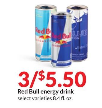 Hy-Vee Red bull energy drink offer