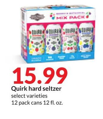 Hy-Vee Quirk hard seltzer offer