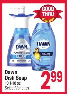 Jewel-Osco Dawn dish soap offer