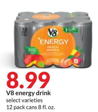 Hy-Vee V8 energy drink offer