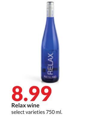 Hy-Vee Relax wine offer