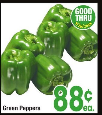 Jewel-Osco Green peppers offer