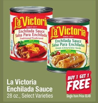 Jewel-Osco La victoria enchilada sauce offer