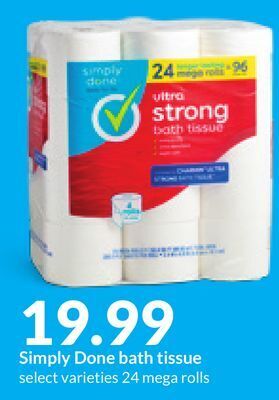 Hy-Vee Simply done bath tissue offer