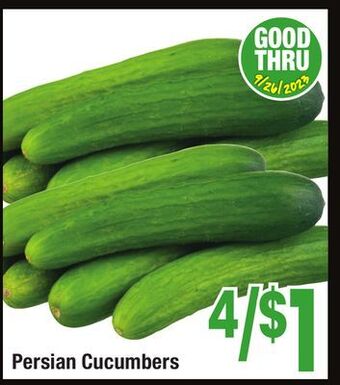 Jewel-Osco Persian cucumbers offer