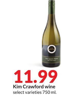 Hy-Vee Kim crawford wine offer