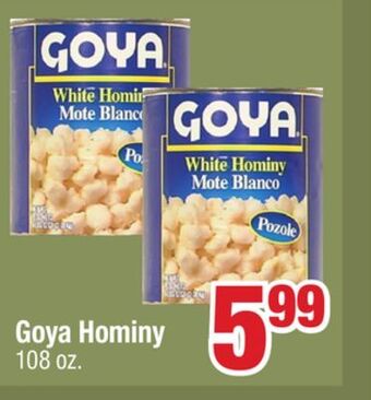 Jewel-Osco Goya hominy offer