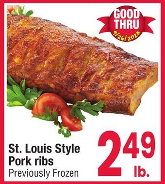 Jewel-Osco St. louis style pork ribs offer