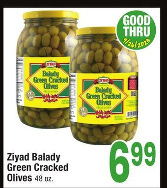 Jewel-Osco Ziyad balady green cracked olives offer