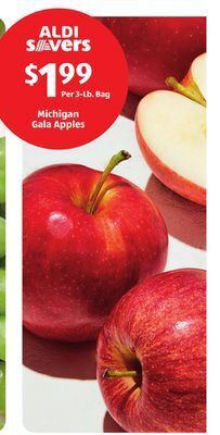 Aldi Michigan gala apples offer