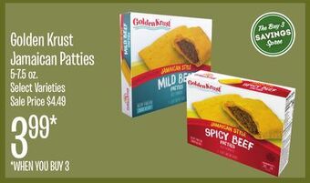 Jewel-Osco Golden krust jamaican patties offer