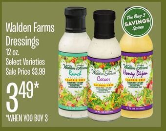 Jewel-Osco Walden farms dressings offer