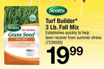 Ace Hardware Scotts turf builder 3 lb. fall mix offer