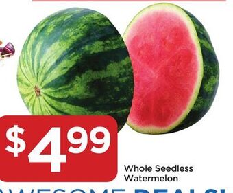 Food 4 Less Whole seedless watermelon offer