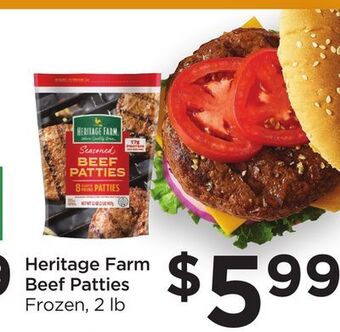 Food 4 Less Heritage farm beef patties offer