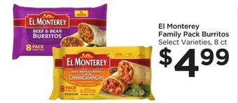 Food 4 Less El monterey family pack burritos offer