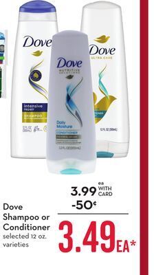 Mariano's Dove shampoo or conditioner offer