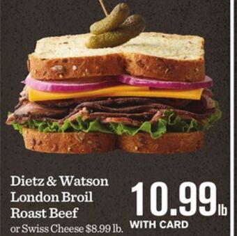 Mariano's Dietz & watson london broil roast beef offer