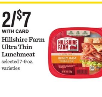 Mariano's Hillshire farm ultra thin lunchmeat offer