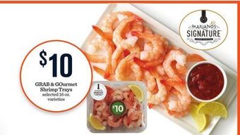 Mariano's Grab & gourmet shrimp trays offer