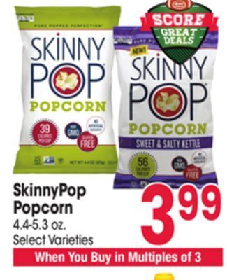 Jewel-Osco Skinnypop popcorn offer