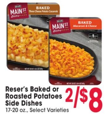 Jewel-Osco Reser's baked or roasted potatoes side dishes offer