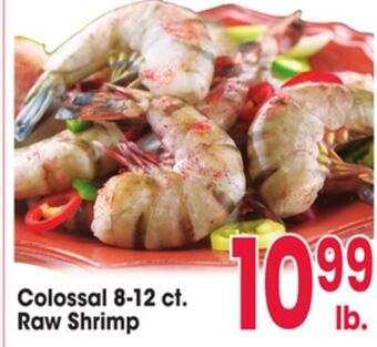 Jewel-Osco Colossal 8-12 ct. raw shrimp offer