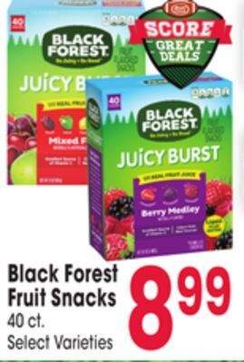 Jewel-Osco Black forest fruit snacks offer